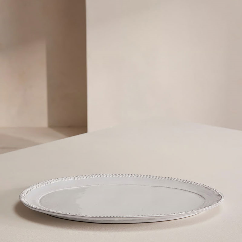 Hillcrest Platter, White-1