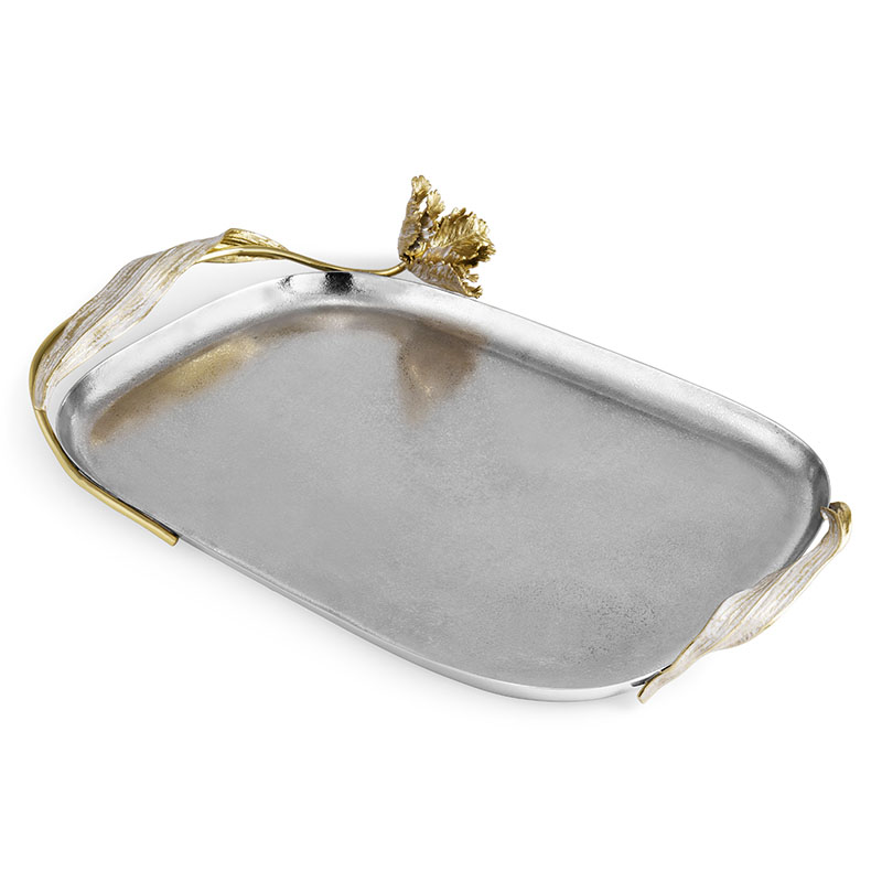 Tulip Tray, W19 x L36cm, Silver-1