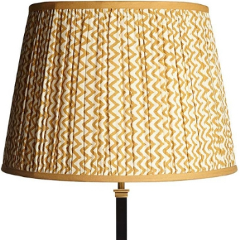 Straight empire Shade, 40cm, Caramel Chevrons-0