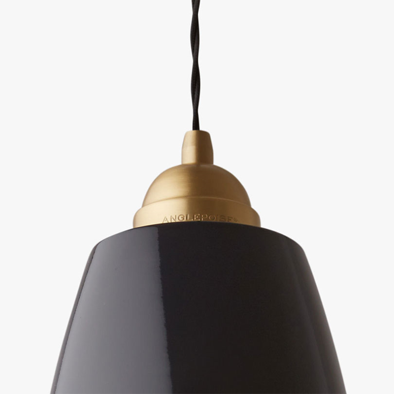 Original 1227 Brass Maxi Pendant, Jet Black-3