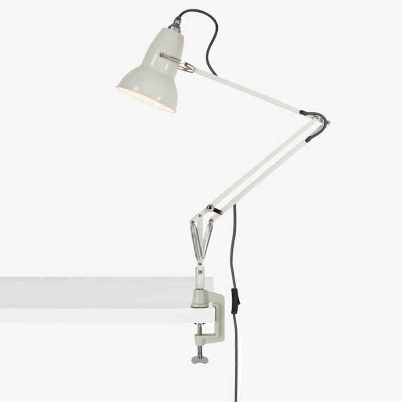 Original 1227 Desk Lamp with Desk Clamp, Linen White-0