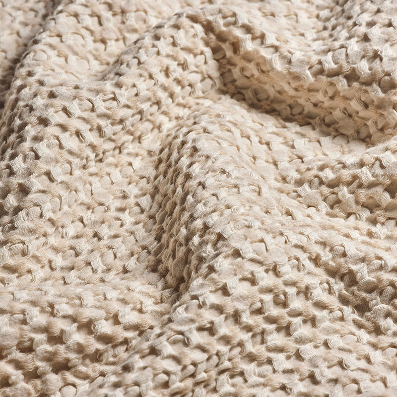 Textured Knit Throw, Large, Oat Milk-3