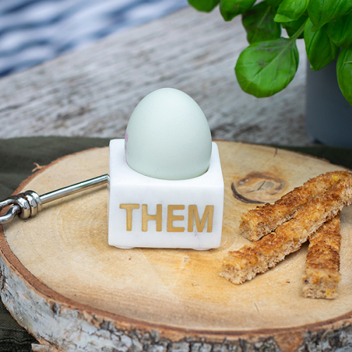 Them Egg Cup, L5.5 x W5.5 x H3.5cm, White-0