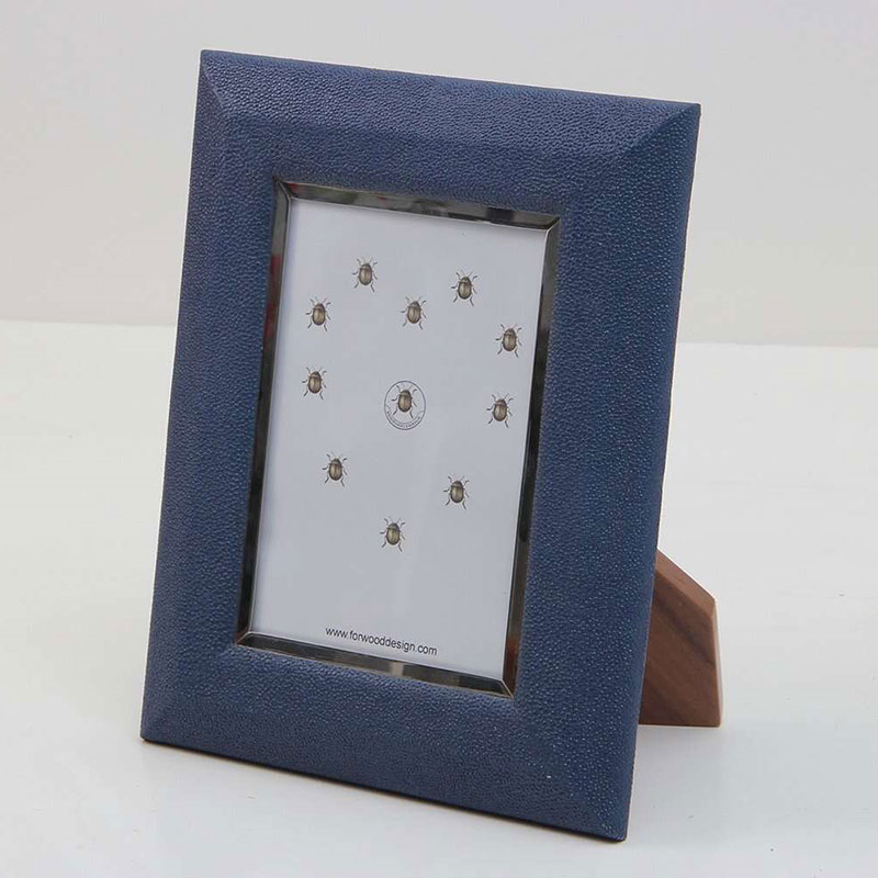 Bella Photo  Frame, 7 x 5", Nile Blue Shagreen-0