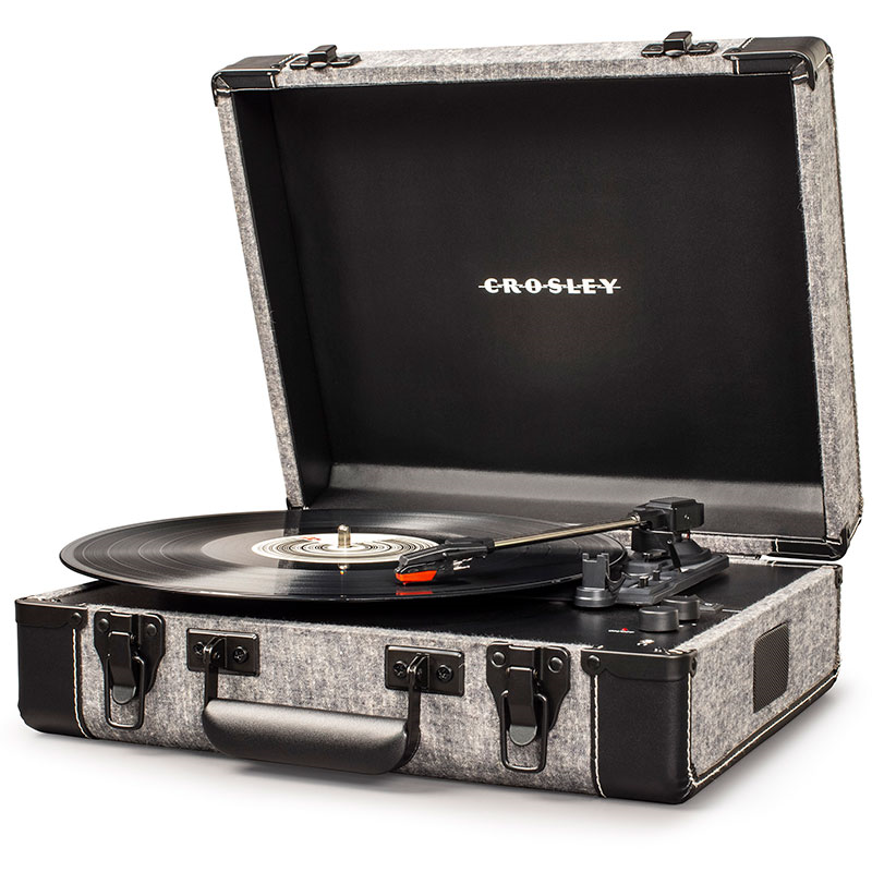 Executive Portable USB Turntable, Smoke-1