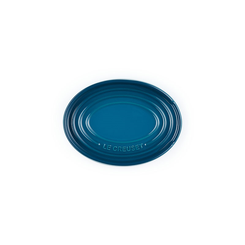 Oval Spoon Rest, Deep Teal-1