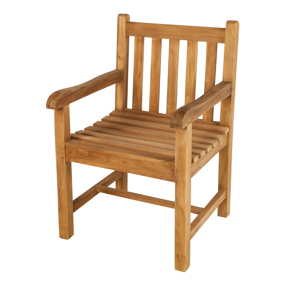 Riverbank Carver Chair, Teak-1