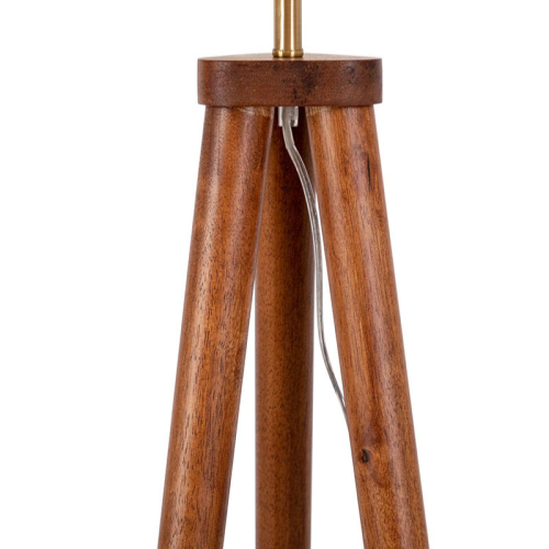 Hawkins Tripod Floor Lamp with Shade, H154cm, Walnut-2