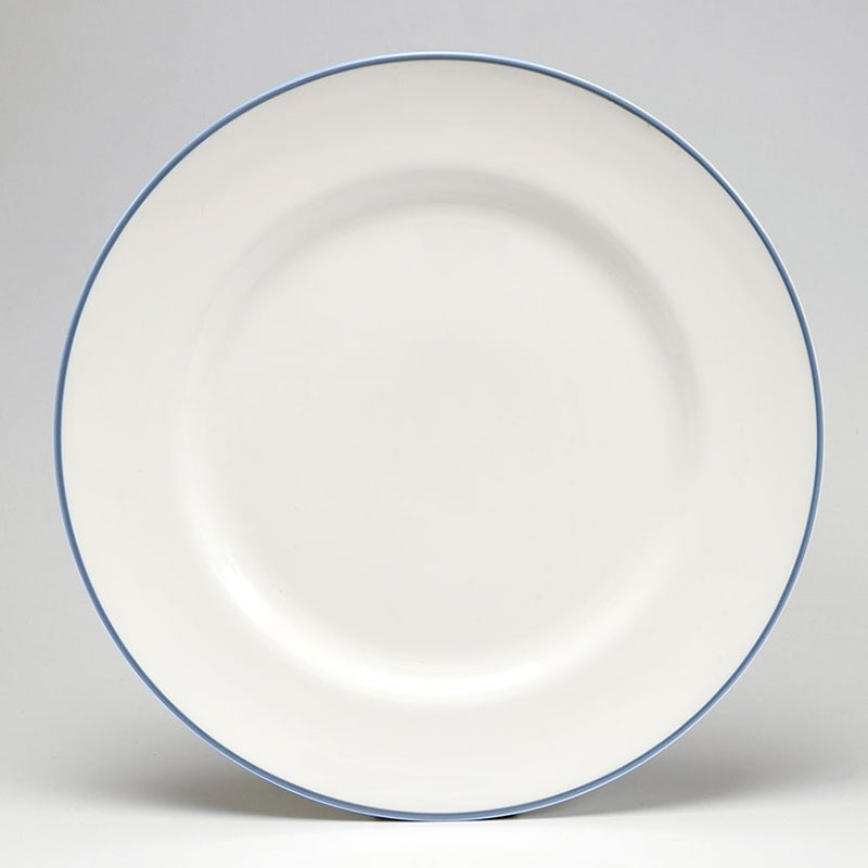 Dinner Plate, D26cm, Cornflower Blue Rim-0