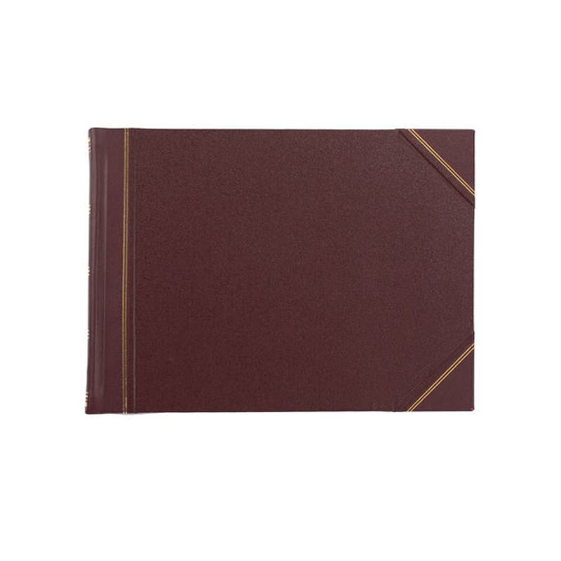 Half Bound Original Photo Album, L30.5 x W40.5cm, Burgundy-0