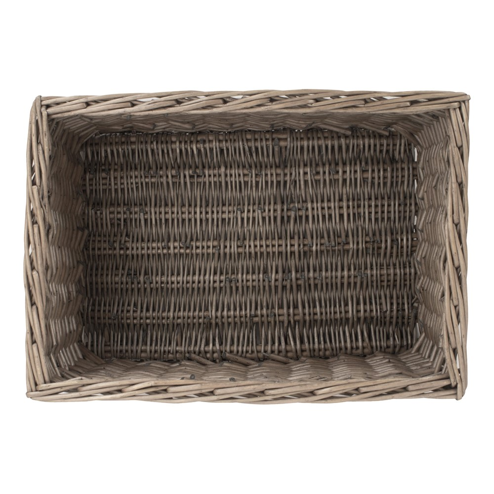 Antique Wash Storage basket, H22 x W30 x L42cm, Ash-2