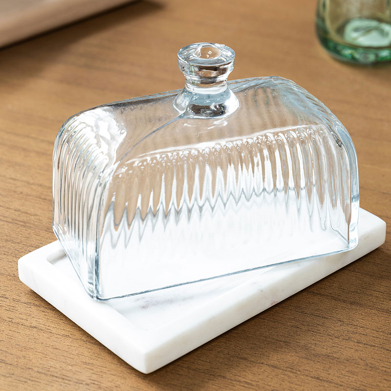 Brompton Butter Dish, White-6