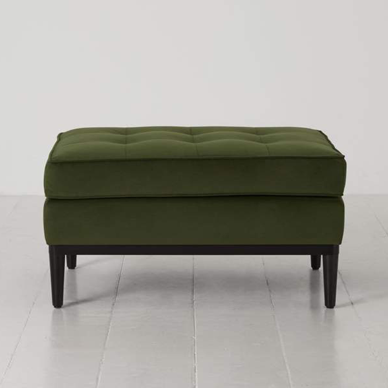 Model 02 Velvet Ottoman, Vine-0