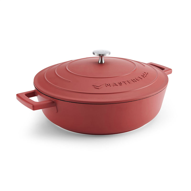 Shallow Casserole Dish, 4L, Red-0