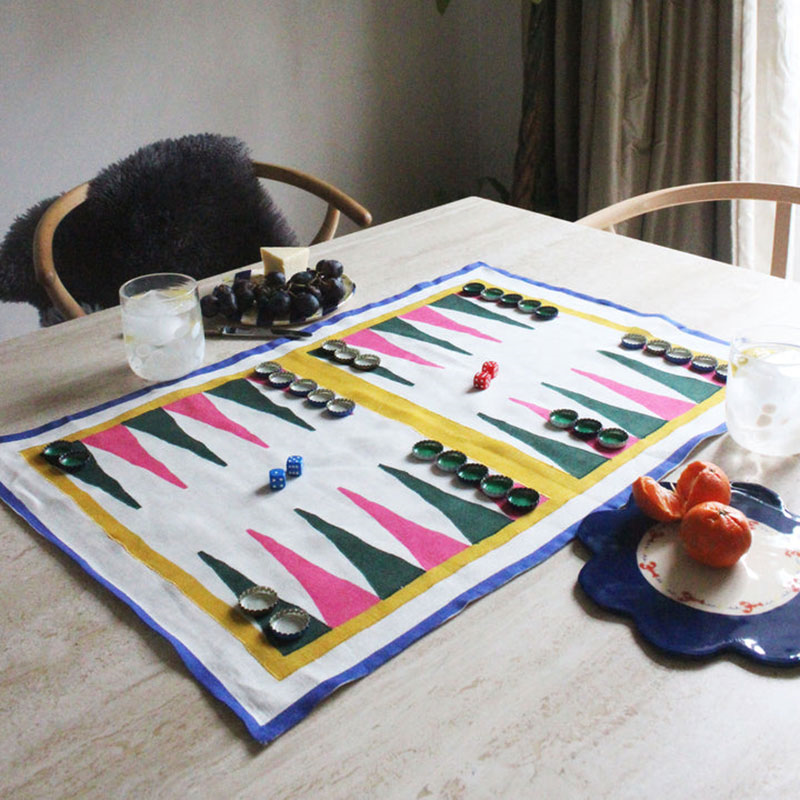 Backgammon Teatowel, 50 x 70 cm-0