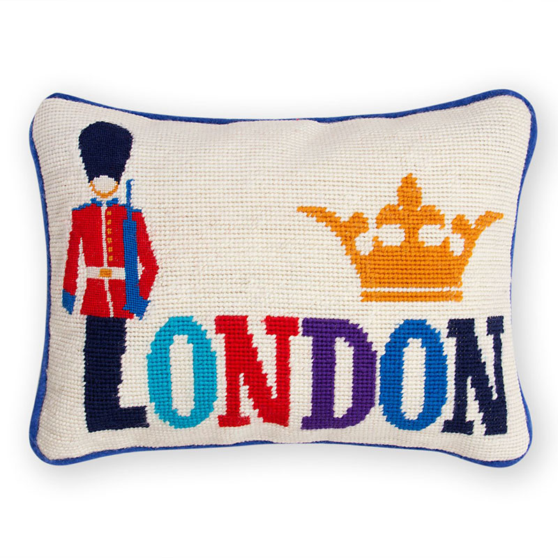 London Cushion, 30.5 x 23cm, Multi-1