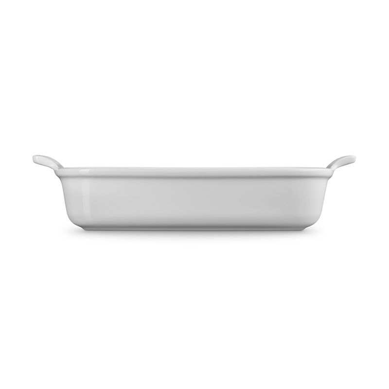 Stoneware Heritage Rectangular Dish, 32cm, White-4