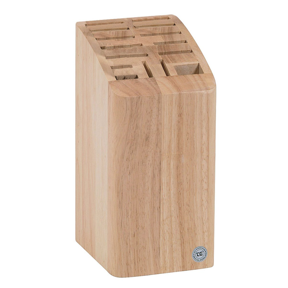 Knife block, 150 x 125 x 265mm, Hevea-0