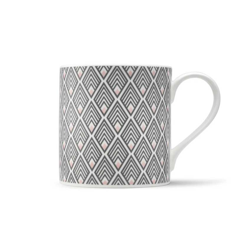 Gatsby Mug, 385ml, Grey & Blush Pink-0