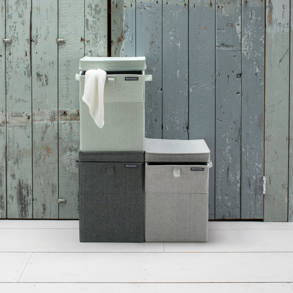 Stackable laundry box, 35 litre, Grey-1