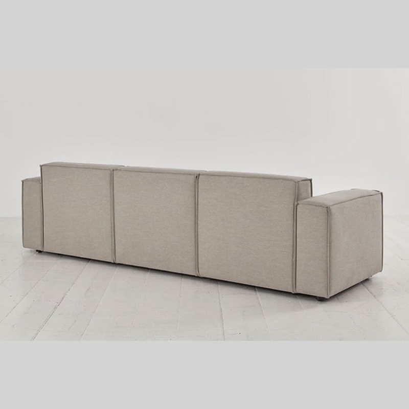 Model 03 3 Seater Linen Sofa, Pumice-3