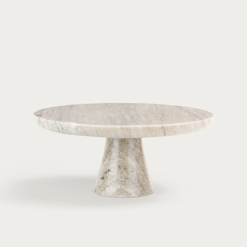 Malborough Cake Stand, D30cm, Marble-0