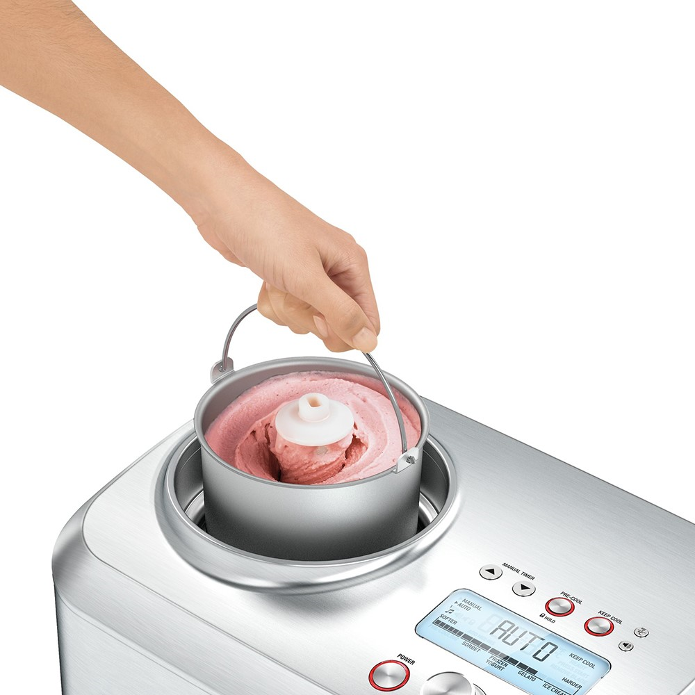 The Smart Ice cream maker, 1 litre, stainless steel-1