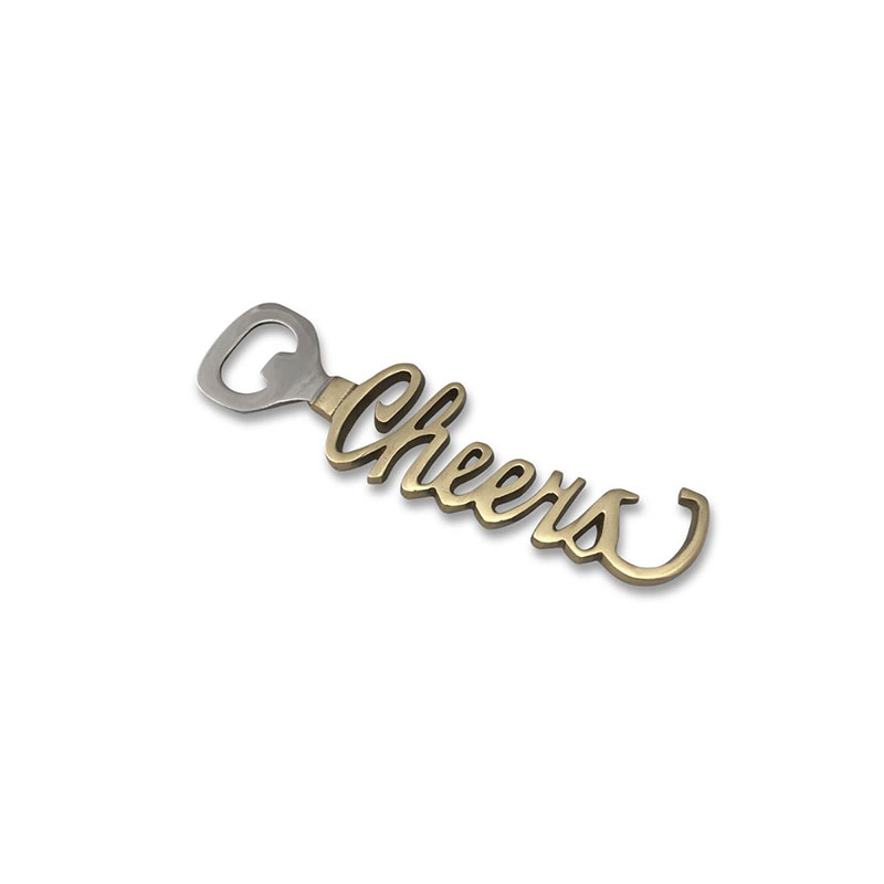 Cheers Bottle Opener, L17cm, Gold-2