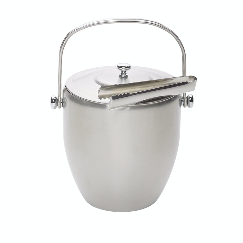 Ice bucket with lid, Stainless Steel-1