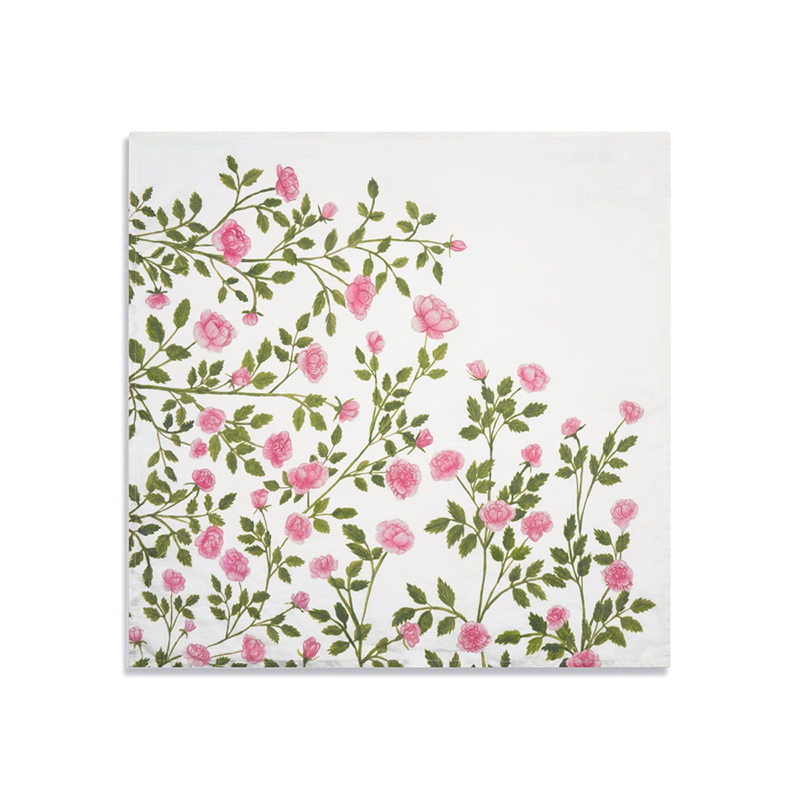 Le Jardin Des Roses Napkin, L50 x 50cm, Pink-0