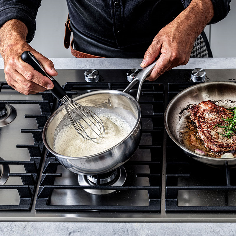 MultiPly Stainless Chef's Pan, 20cm, Silver-5