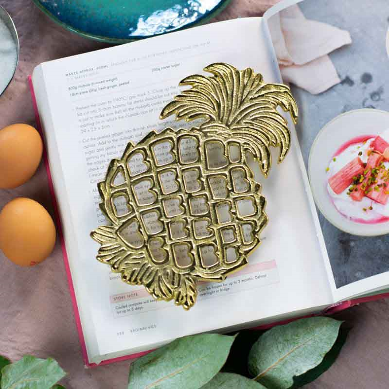 Pineapple Trivet, L19.5 x W13.5cm, Gold-1