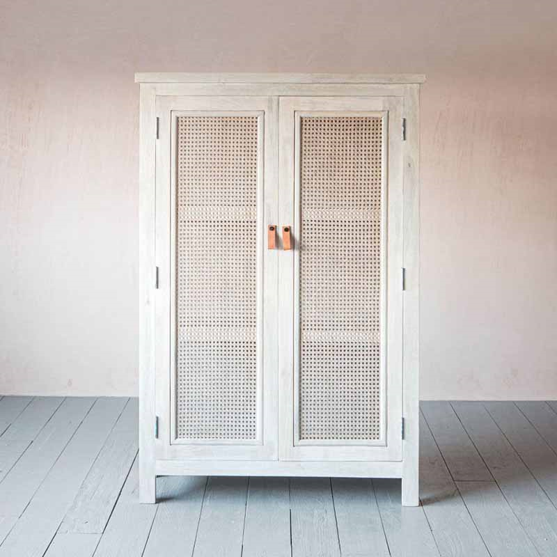 Esben Cupboard, H150 x W100 cm, White-1