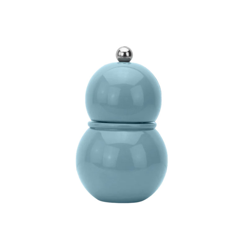 Bobbin Chubbie Salt & Pepper Mill, 12cm, Chambray Blue-0