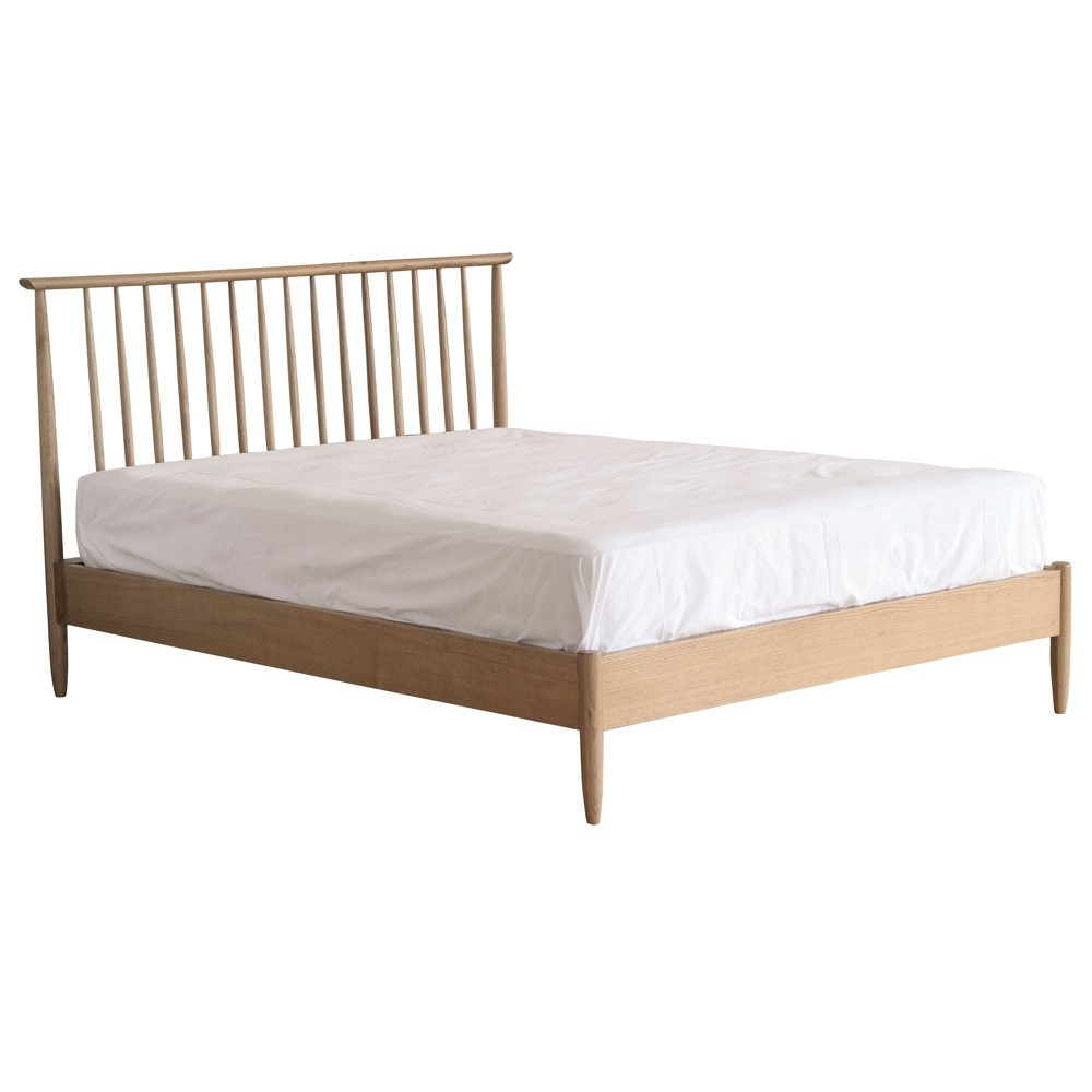 Teramo King size bed, H110 x W165 x D214cm, Natural-1