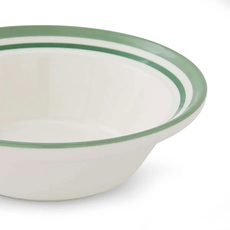 Potter's Stripe Set of 4 Oatmeal Bowls, D16.5cm, Green-7