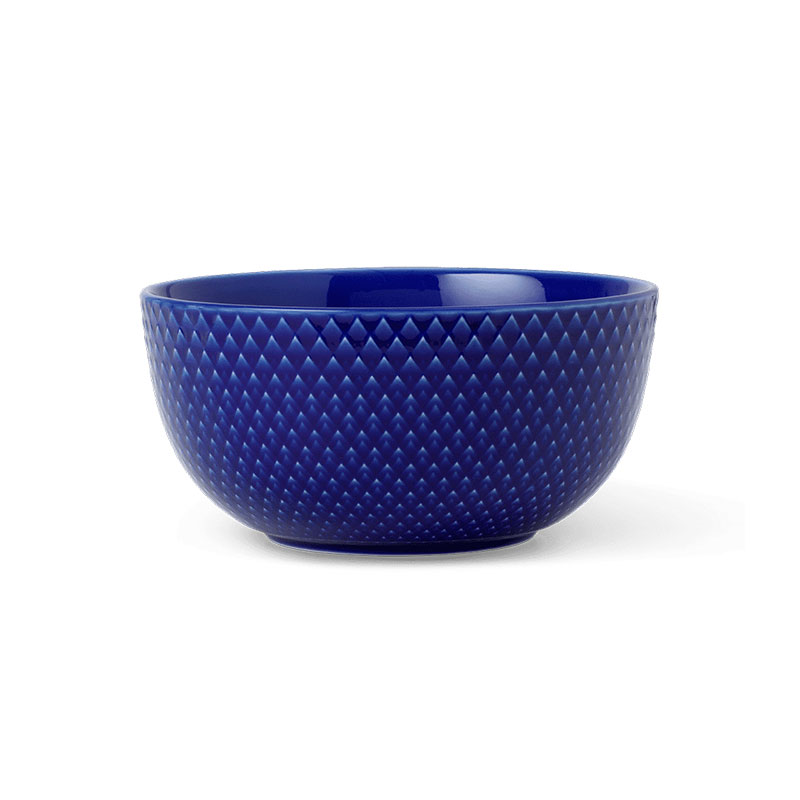 Rhombe Bowl, D11cm, Dark Blue-0