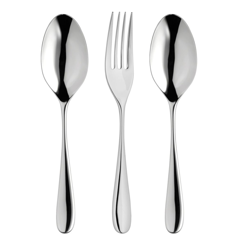 Arden Bright 3 piece serving set, Stainless Steel-0