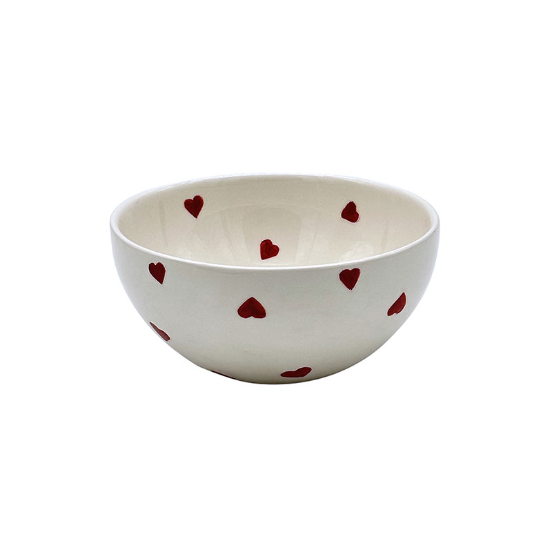 Love Heart Bowl, D24cm, Red-0