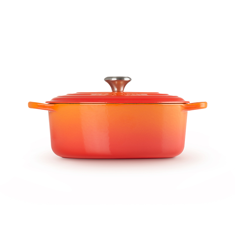 Cast Iron Oval Casserole, 31cm, Volcanic-4