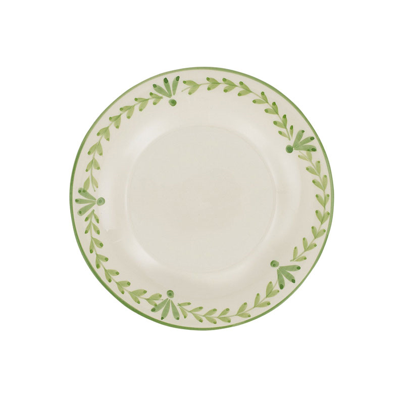 Elouise Set of 6  Dessert Plates, D22cm, Green-1