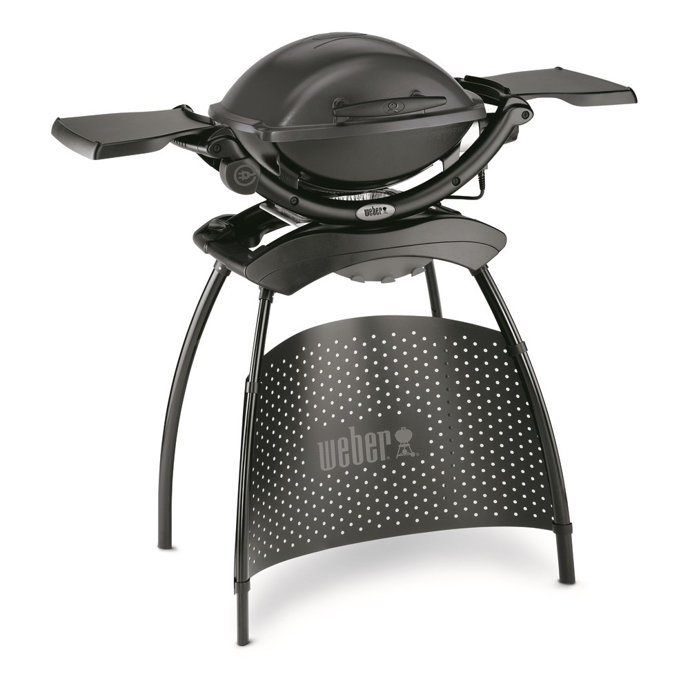 Weber Q Electric barbecue with stand - 1400, H62.5 x W69 x D52cm, Dark Grey-0