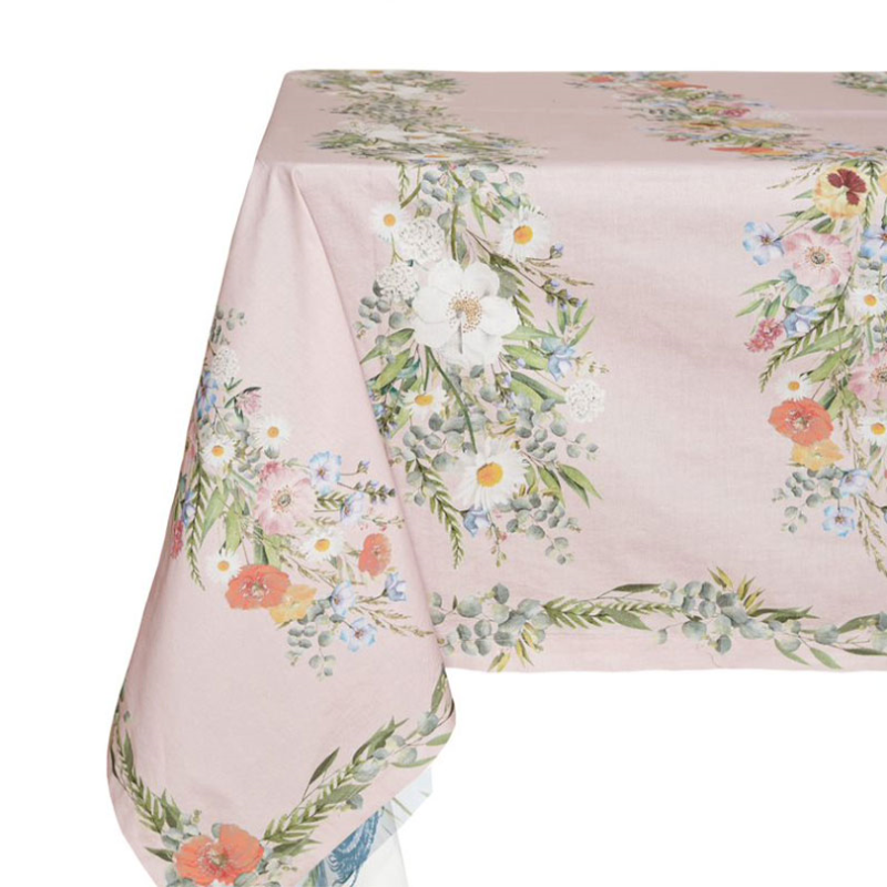 La Vie en Rose Cotton Tablecloth, 170 x 260cm-2