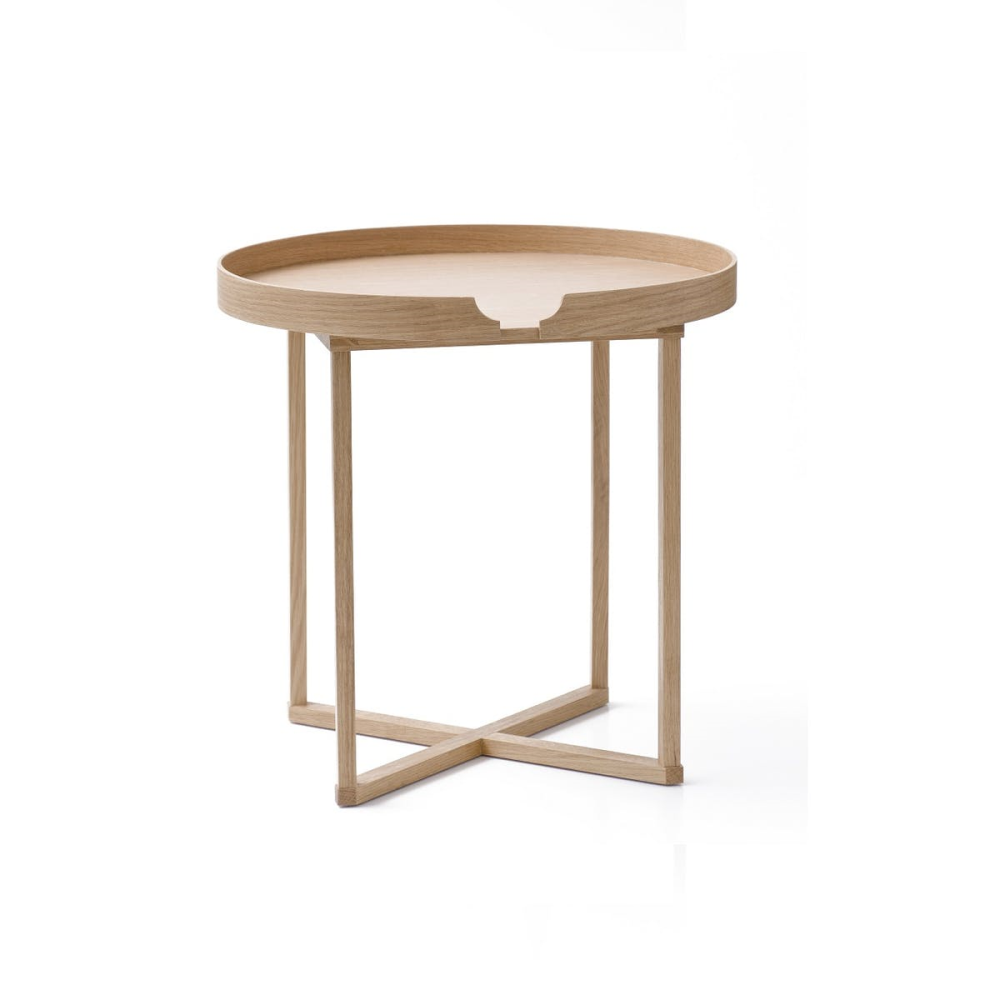 Damien Round table, H45 x W45 x D45cm, Oak-0