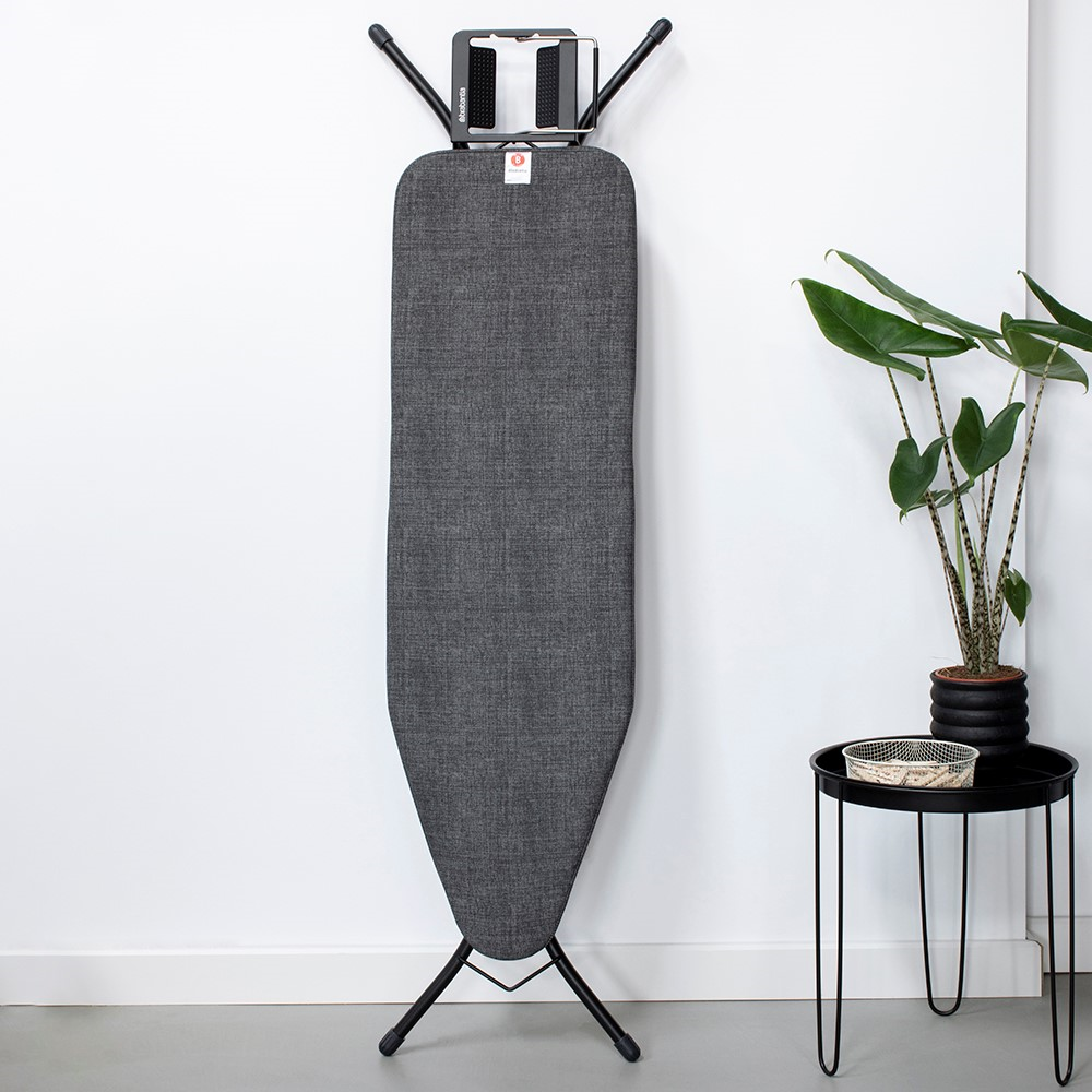 Ironing board, H38 x W124 x Dcm, Denim Black-0