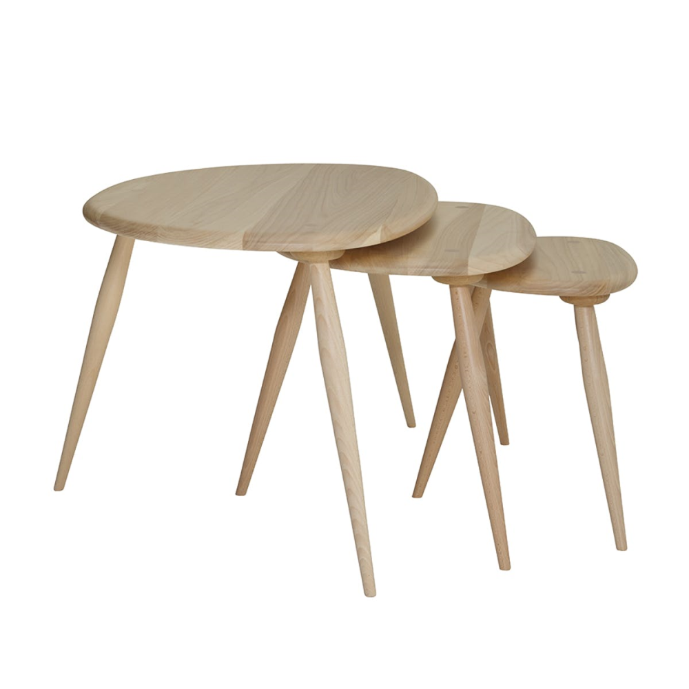 Originals Nest of tables, H40 x W65 x D51cm, Natural-4