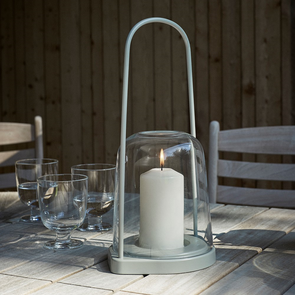 Bell Lantern, L25.5 x W30 x H55.5cm, Light Grey-0