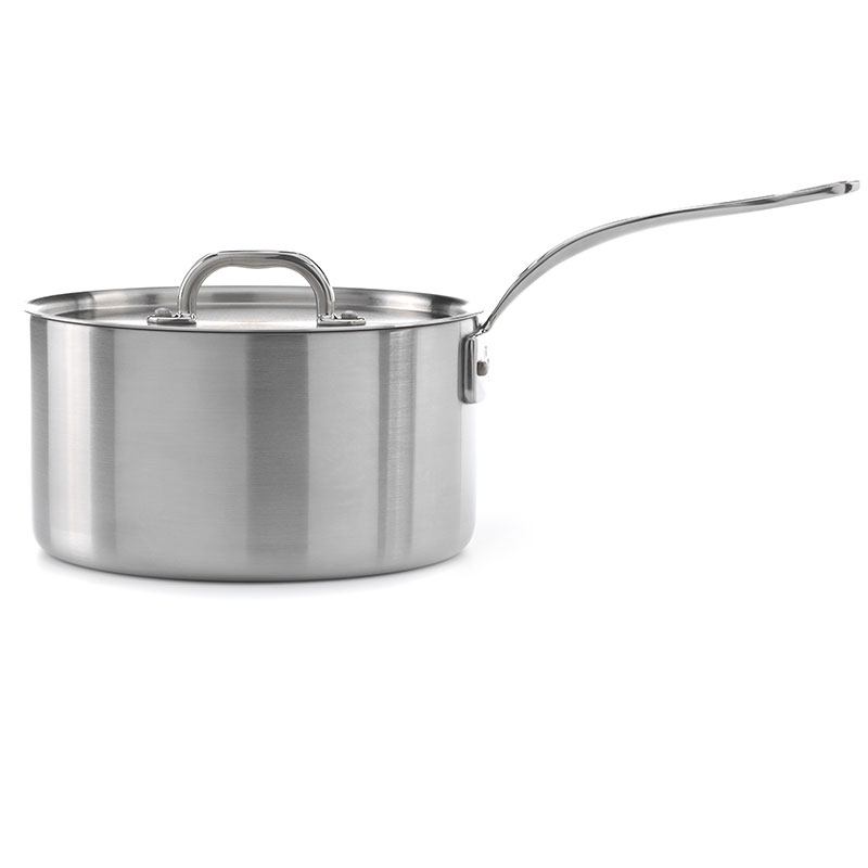 Classic Triply Saucepan with Lid, 20cm, Stainless Steel-0