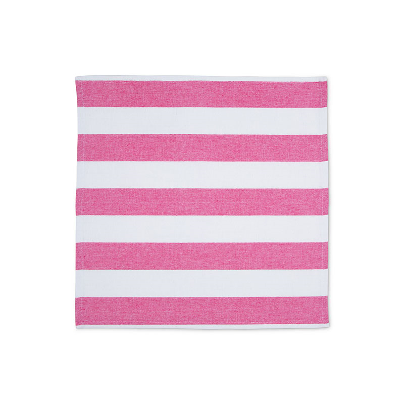 Stripe Set of 6 Napkins, W45 x L45cm, Punch Pink-3