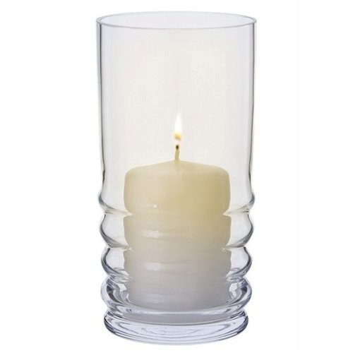 Wibble Hurricane lamp, H20cm, Clear-0